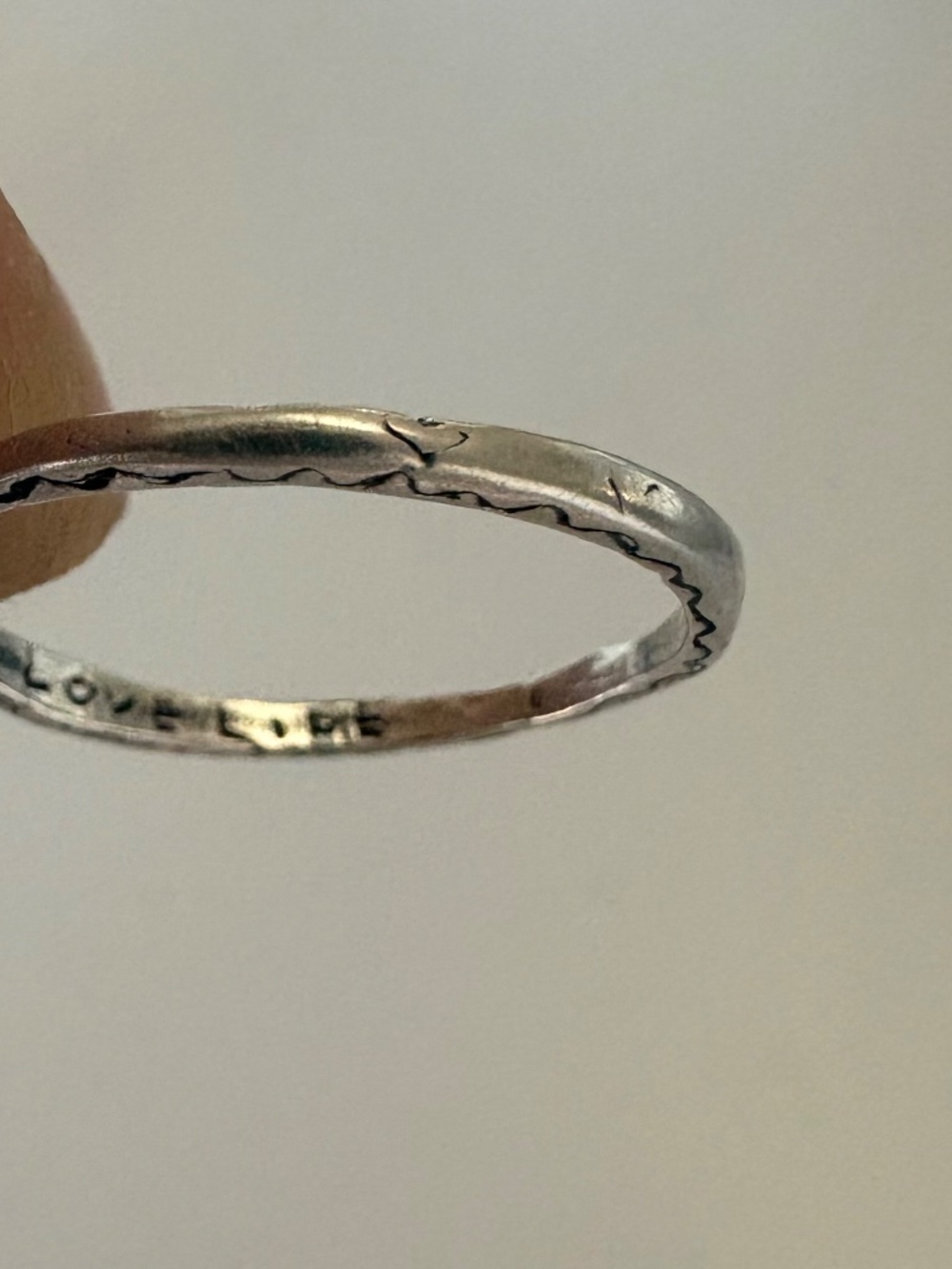 JES MAHARRY STERLING SILVER VITALITY RING SIZE 8. - Picture 5 of 6